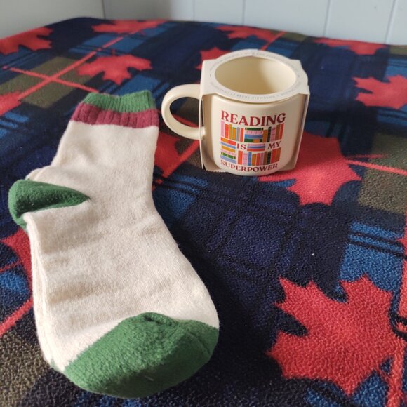 Indigo "Reading Is My Superpower" Mug + Sock Set - Picture 4 of 6